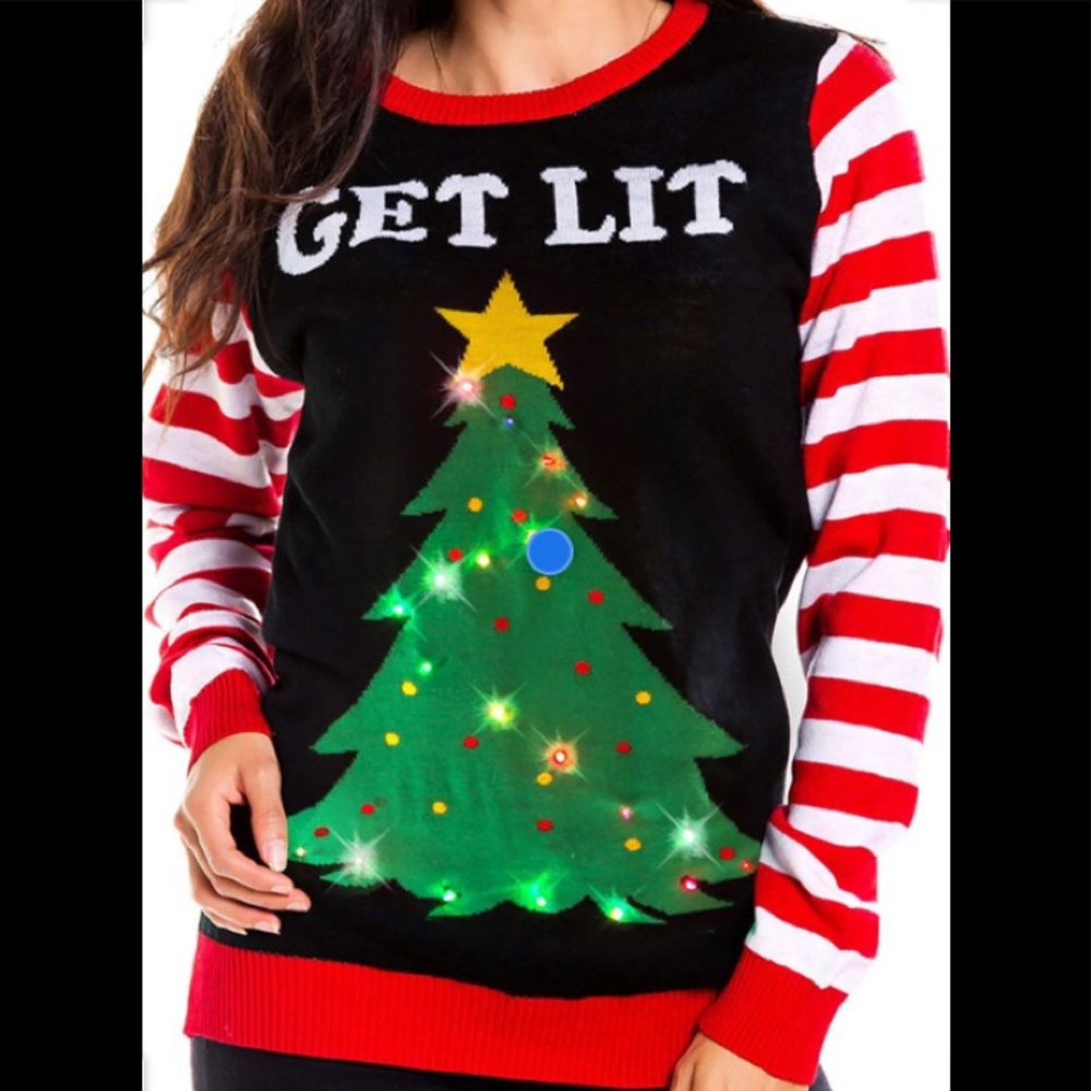 CamScanner Light Up Christmas Sweater